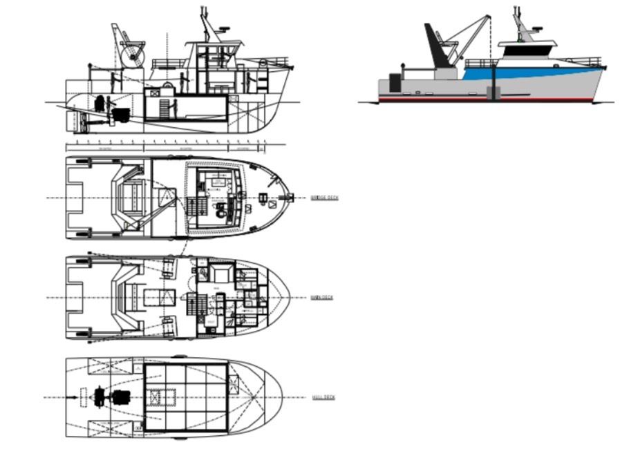 NEW BUILD 19.95m Fishing Vessel This design is intended as a