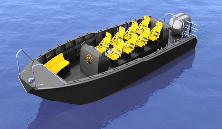 NEW BUILD - Super Durable High Density Polyethylene Versatile Dive Boat  Dive 800 - SeaBoats
